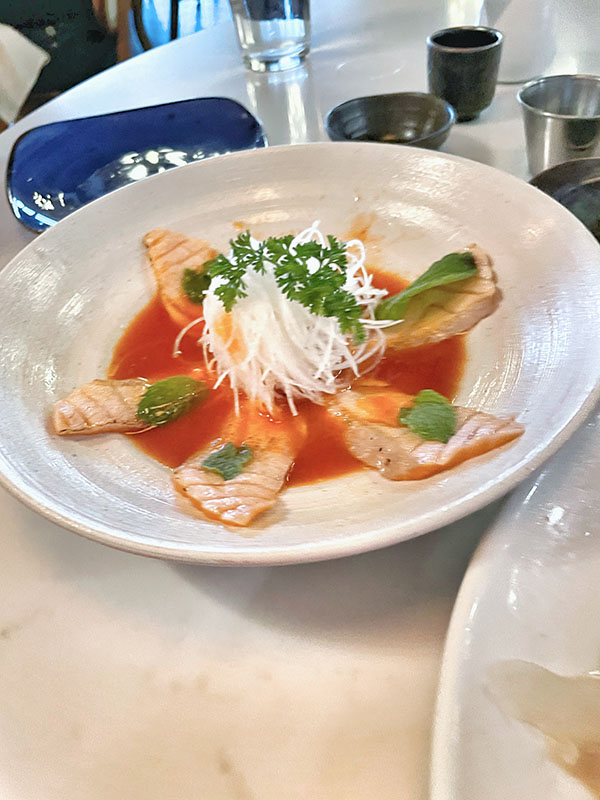 Salmon Belly Carpaccio